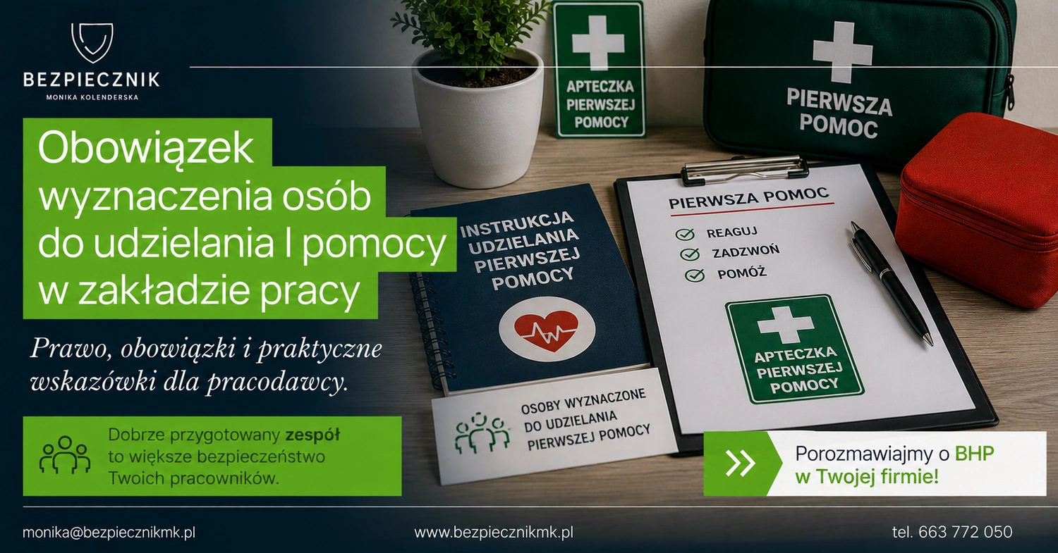 Obowiązek wyznaczenia osób do udzielania i pomocy w zakładzie pracy