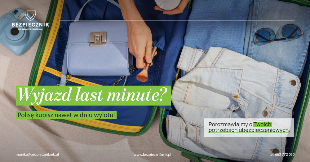 Wyjazd last minute? Polisę kupisz nawet w dniu wylotu!